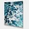 Designart - Waves Epoxy ResIn Art IV - Modern & Contemporary Canvas Wall Art Print